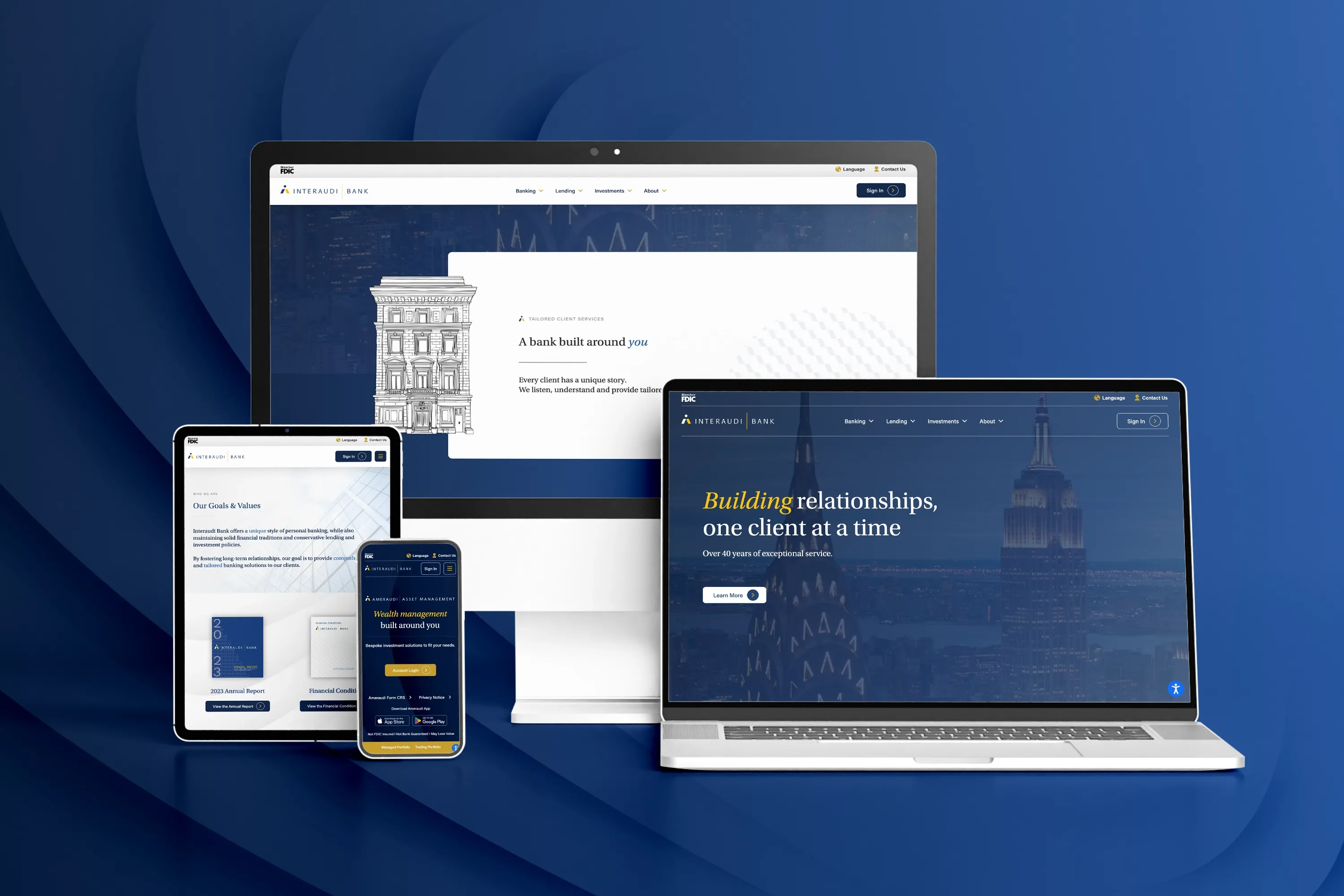 Interaudi Bank Responsive Web Design Interaudi Bank Responsive Web Design